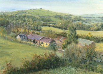 Obraz na plátně Meadow Farm Cottage, 1999