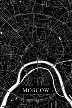 Obraz na plátně Moscow black