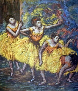 Obraz na plátně Painting titled 'Four Dancers'
