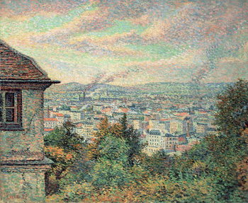 Obraz na plátně Paris, View of Montmartre