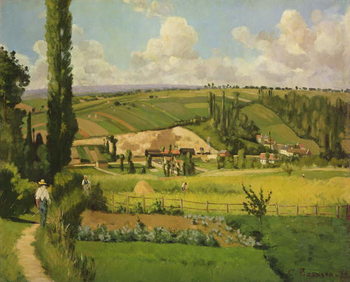 Obraz na plátně Paysage aux Patis, Pointoise, 1868