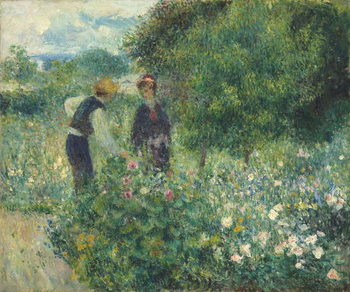 Obraz na plátně Picking Flowers, 1875