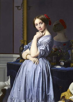 Obraz na plátně Portrait de Louise de Broglie