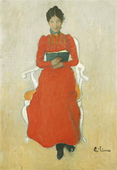 Obraz na plátně Portrait of Dora Lamm, c.1900