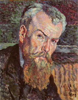 Obraz na plátně Portrait of Henri Edmond Cross (1856-1910) 1898 (oil on canvas)