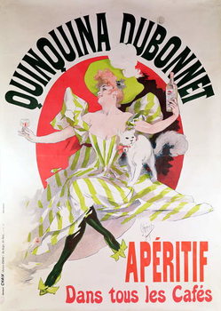 Obraz na plátně Poster advertising 'Quinquina Dubonnet' aperitif