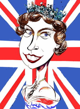 Obraz na plátně Queen Elizabeth II   , young  by Neale Osborne