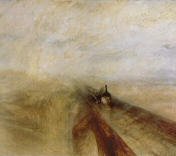 Obraz na plátně Rain Steam and Speed, The Great Western Railway
