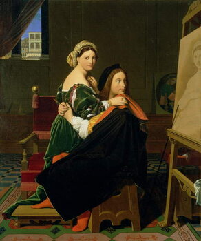 Obraz na plátně Raphael and the Fornarina, 1814