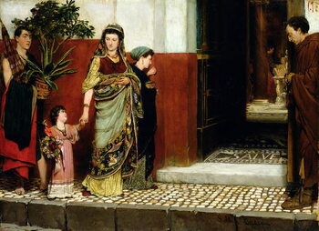 Obraz na plátně Returning from Market, 1865