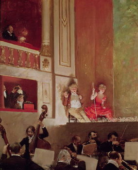 Obraz na plátně Revue at the Theatre des Varietes, c.1885