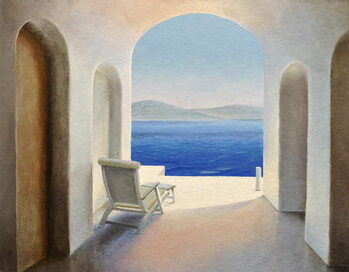 Obraz na plátně Santorini 9