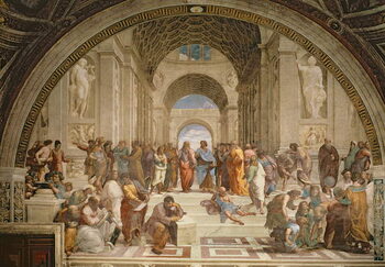 Obraz na plátně School of Athens, 1510-11
