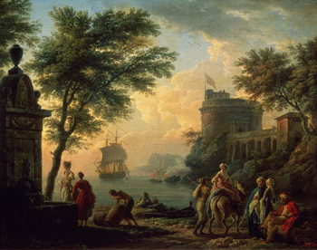 Obraz na plátně Seaport, 1763