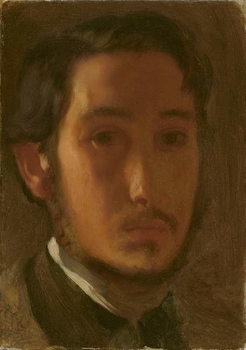 Obraz na plátně Self-Portrait with White Collar, c.1857