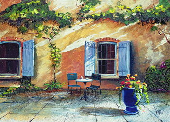 Obraz na plátně Shuttered Windows, Provence, France, 1999