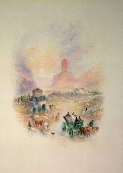 Obraz na plátně Sir Walter Scott visiting Smallholm Tower