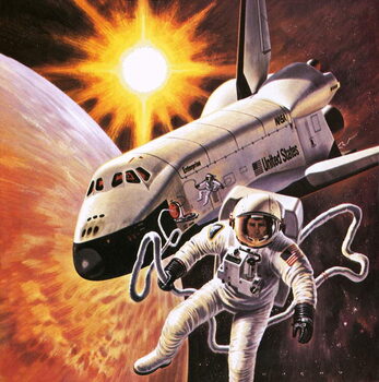 Obraz na plátně Space suit, as imagined in 1977
