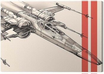 Obraz na plátně Star Wars Episode VII - X - Wing Pencil Art