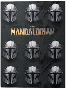 Obraz na plátně Star Wars: The Mandalorian - Helmets