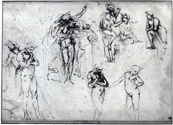 Obraz na plátně Study of nude men