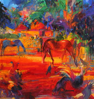 Obraz na plátně Tahiti Pastoral, 2011