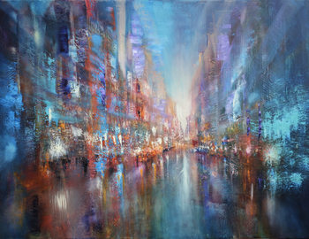 Obraz na plátně The blue city