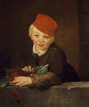 Obraz na plátně The Boy with the Cherries, 1859