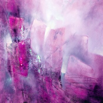 Obraz na plátně the bright side - pink with a hint of purple