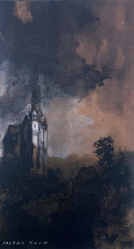 Obraz na plátně The Castle in the Moonlight
