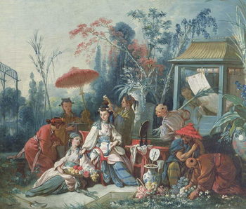 Obraz na plátně The Chinese Garden, c.1742