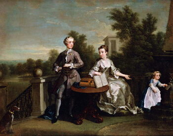 Obraz na plátně The Edwards Hamilton Family