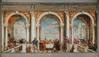 Obraz na plátně The Feast in the House of Levi