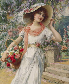 Obraz na plátně The Flower Girl