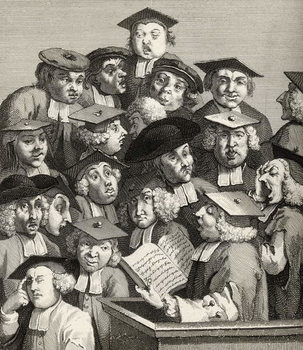 Obraz na plátně The Lecture, from 'The Works of William Hogarth'