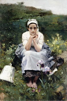 Obraz na plátně The Milkmaid, c.1890