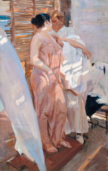 Obraz na plátně The Pink Robe, After the Bath, 1916