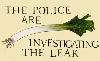 Obraz na plátně The police are investigating the leak
