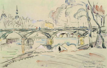Obraz na plátně The Pont des Arts, 1924