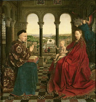 Obraz na plátně The Rolin Madonna (The Virgin and Chancellor Rolin), c.1435