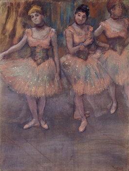 Obraz na plátně Three Dancers before Practice, c.1880