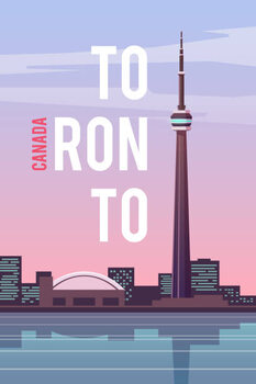 Obraz na plátně Toronto. Vector poster.