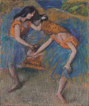 Obraz na plátně Two Dancers with Yellow Corsages, c.1902