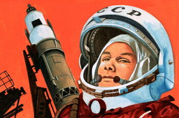 Obraz na plátně Unidentified Russian cosmonaut