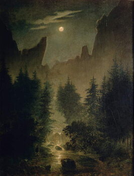 Obraz na plátně Uttewalder Grund, c.1825