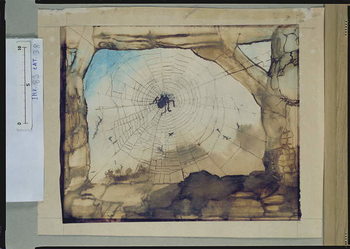 Obraz na plátně Vianden through a Spider's Web