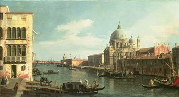 Obraz na plátně View of the Grand Canal: Santa Maria della Salute and the Dogana