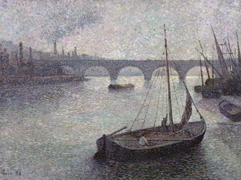 Obraz na plátně View of the Thames, 1893