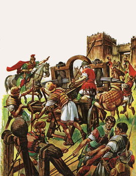 Obraz na plátně When the Britons Fought against the Roman Armies