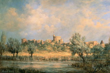 Obraz na plátně Windsor Castle: from the River Thames